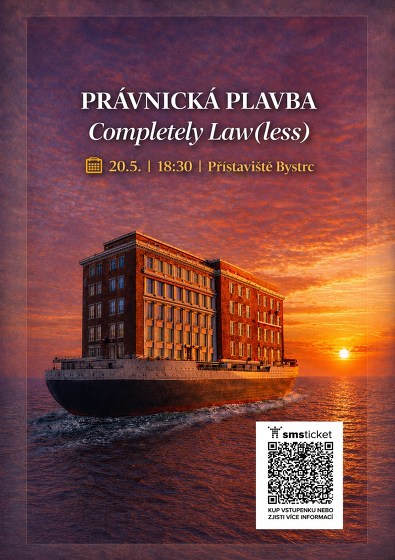 Plakát události Právnická plavba. Completely Law(less).