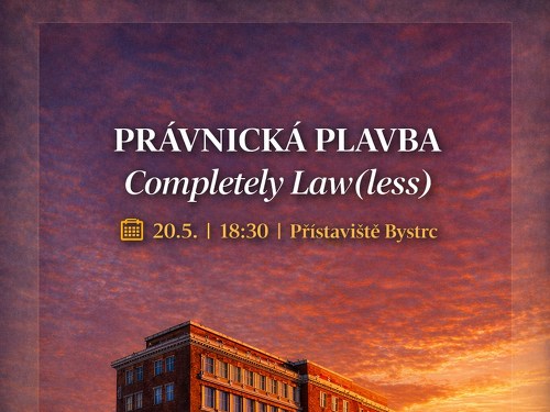 Plakát události Právnická plavba. Completely Law(less).