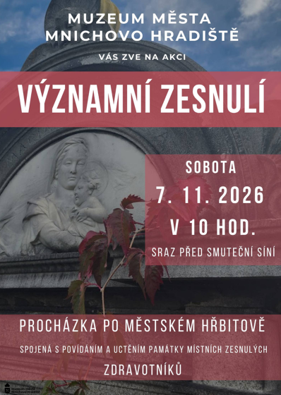 Plakát události Významní zesnulí