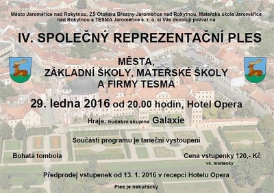 Plakát události IV. společný reprezentační ples
