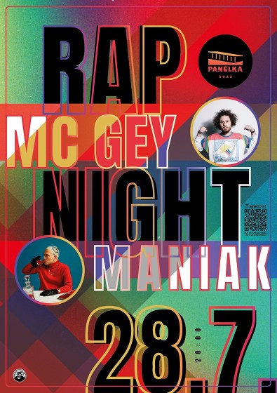 Plakát události Rap na Panelce: Návrat králů w/ Maniak & MC Gey