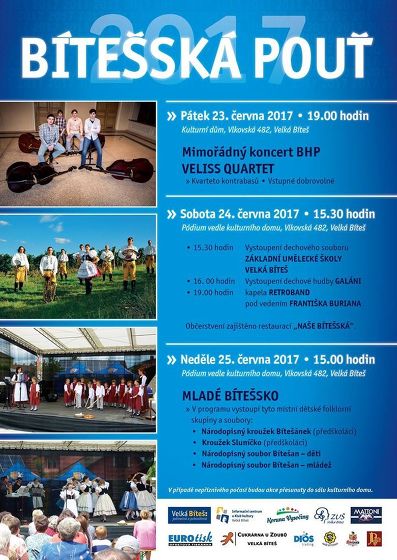 Plakát události Bítešská pouť 23.-25.6.2017