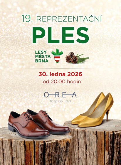 Plakát události 19. Reprezentační ples společnosti Lesy města Brna, a.s.