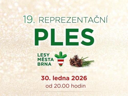 Plakát události 19. Reprezentační ples společnosti Lesy města Brna, a.s.