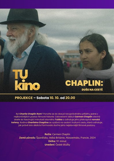 Plakát události Tukino 2026 / Projekce Chaplin: Duše na cestě