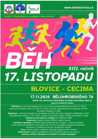 Plakát události Běh Blovice - Cecima