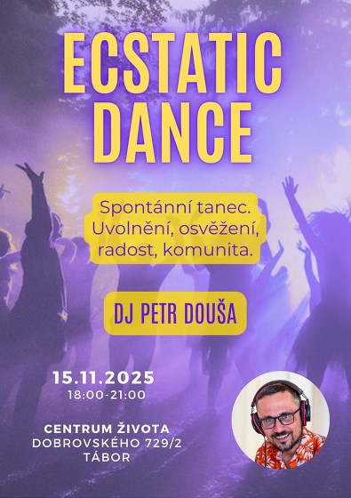 Plakát události ECSTATIC DANCE - DJ Petr Douša