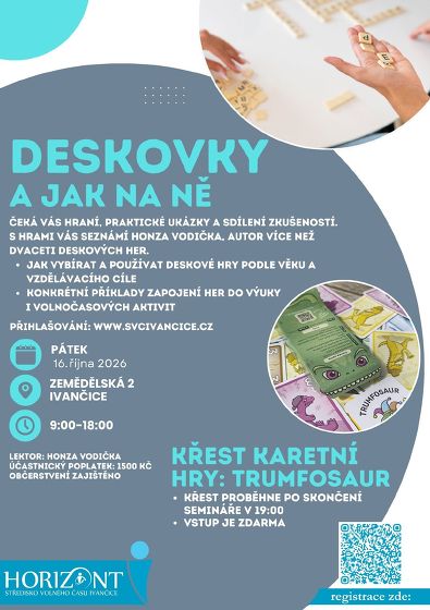 Plakát události Deskovky a jak na ně říjen/ 2026