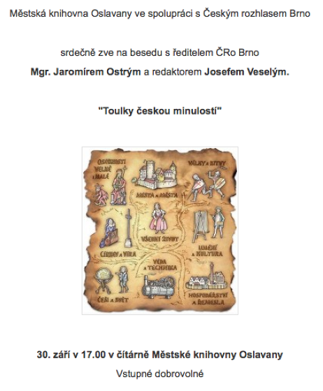 Plakát události Toulky českou minulostí