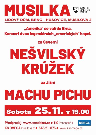 Plakát události NEŠVILSKÝ KRÚŽEK a MACHU PICHU