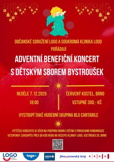 Plakát události Adventní benefiční koncert s dětským sborem Bystroušek