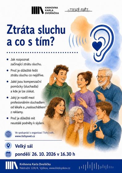 Plakát události Ztráta sluchu a co s tím?