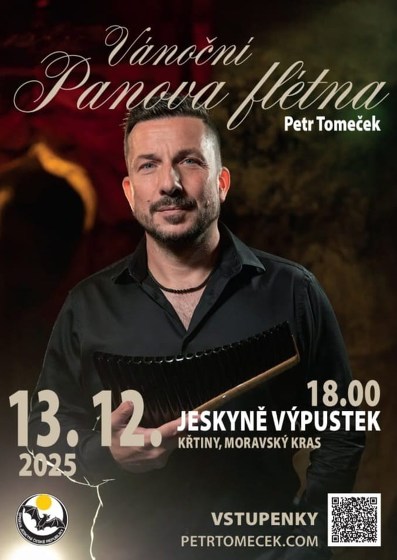 Plakát události Jeskyně Výpustek: Vánoční Panova flétna
