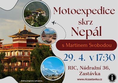Plakát události Motoexpedice skrz Nepál