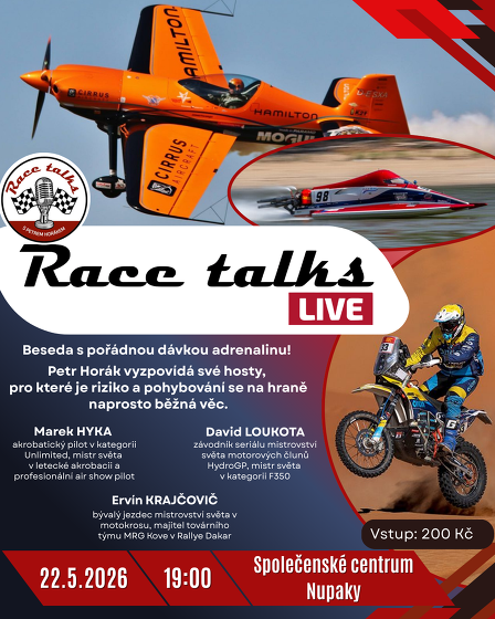 Plakát události Race talks LIVE