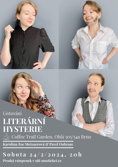 Plakát události Listování.cz: Literární Hysterie (Karolína Zoe Meixnerová)