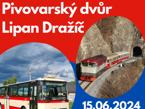Plakát události Historickým vlakem do pivovaru Lipan