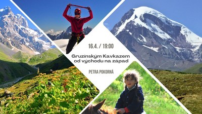Plakát události Gruzínským Kavkazem od východu na západ