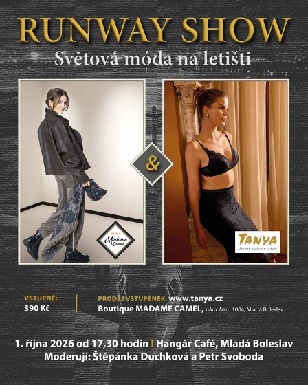 Plakát události RUNWAY SHOW - Světová móda přistává v Mladé Boleslavi