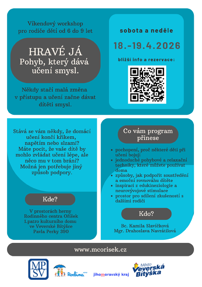 Plakát události HRAVÉ JÁ: Pohy, který dává smysl