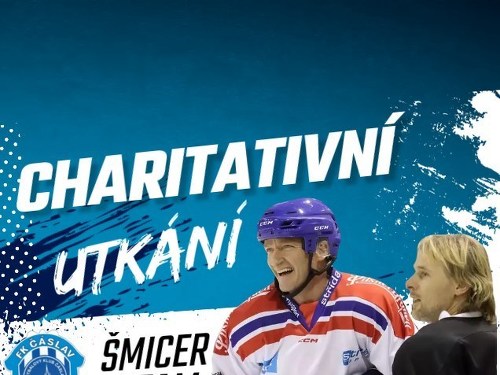 Plakát události Charitativní hokejové utkání FK Čáslav - ŠMICER TEAM