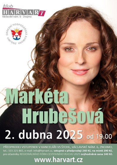 Plakát události Markéta Hrubešová