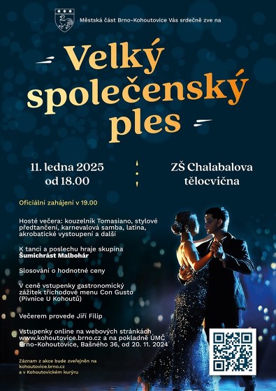 Plakát události Velký společenský ples 2025