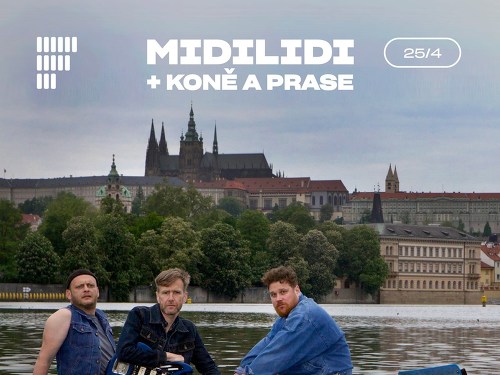 Plakát události Midi Lidi + Koňe a Prase