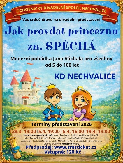 Plakát události Jak provdat princeznu Zn. Spěchá