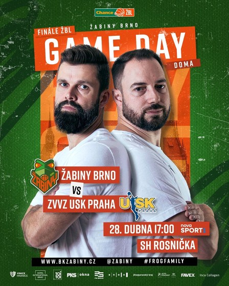 Plakát události Finále Chance ŽBL: Žabiny Brno - ZVVZ USK Praha