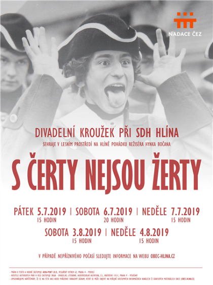 Plakát události Divadelní představení: S čerty nejsou žerty 5.7.-4.8.
