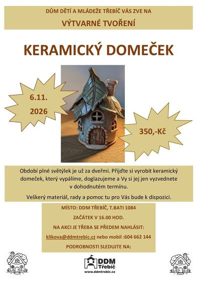 Plakát události Keramický domeček