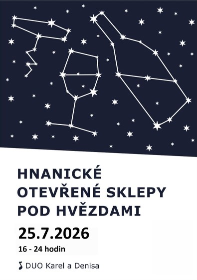 Plakát události Hnanické otevřené sklepy pod hvězdami 2026