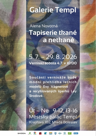 Plakát události Alena Novotná Tapiserie tkané a netkané
