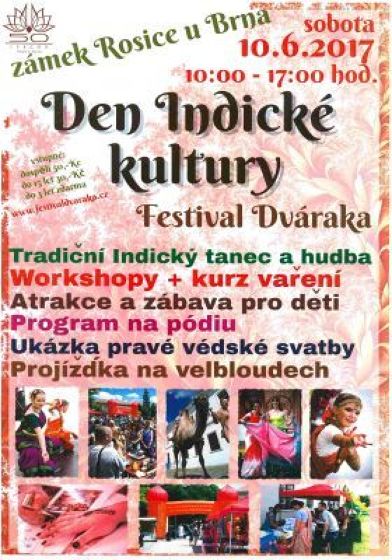 Plakát události Den indické kultury - festival Dváraka