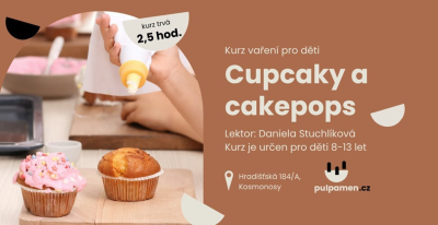 Plakát události Kurz vaření pro děti Cupcaky a cakepops