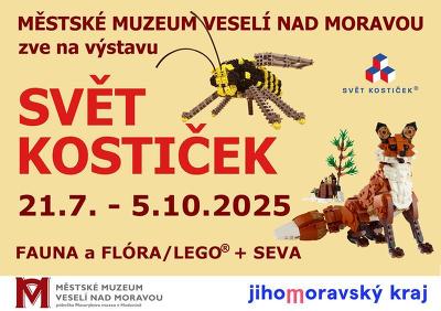 Plakát události SVĚT KOSTIČEK fauna a flóra LEGO