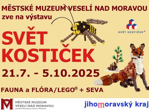 Plakát události SVĚT KOSTIČEK fauna a flóra LEGO