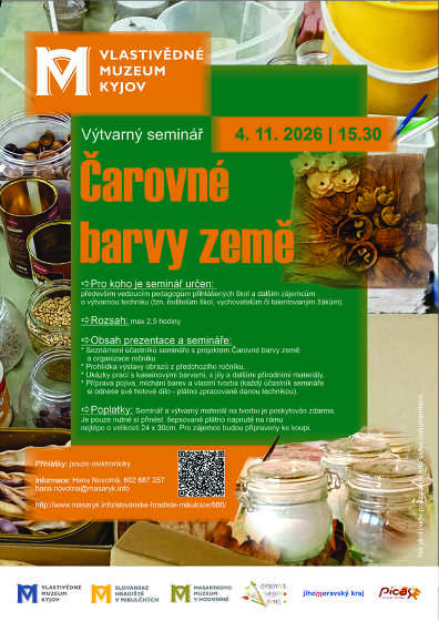 Plakát události Výtvarný seminář Čarovné barvy země