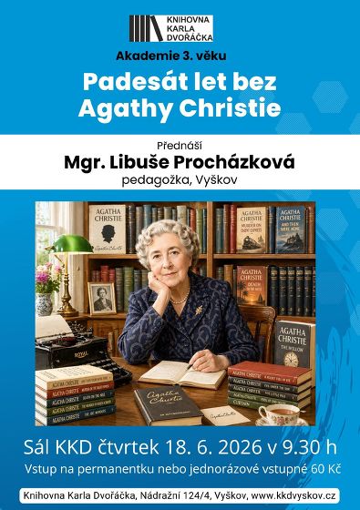 Plakát události A3V: Padesát let bez Agathy Christie