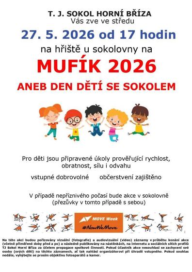 Plakát události Mufík (aneb Den dětí se Sokolem)