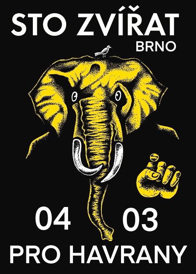 Plakát události Sto zvířat v Brně: benefice pro městskou přírodu