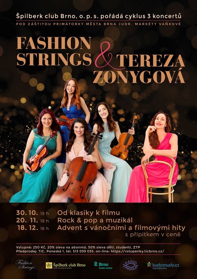 Plakát události Abonmá druhé 2 koncerty: Fashion Strings & Tereza Zonygová