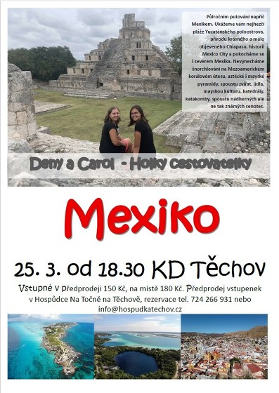Plakát události Mexiko - cestopisná přednáška