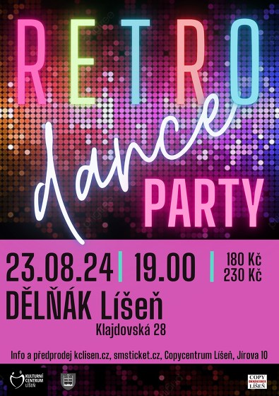 Plakát události Retro Dance Party - summer party