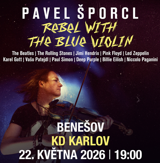 Plakát události Pavel Šporcl: Rebel with the Blue Violin
