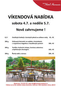 Víkendová nabídka s koktejlem :-)