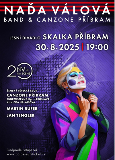 Plakát události Naďa Válová band a Canzone Příbram