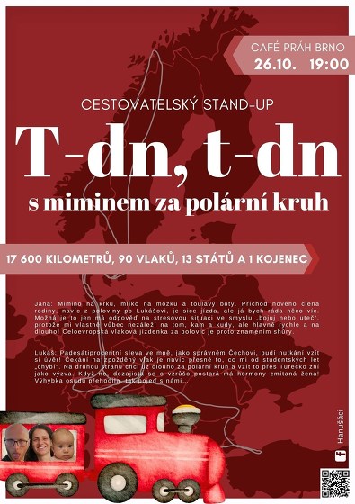 Plakát události 17 600 km vlakem s miminem za polární kruh