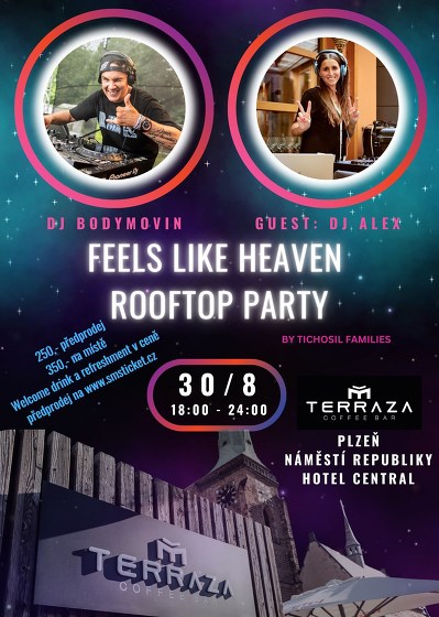 Plakát události Feels like heaven ROOFTOP PARTY